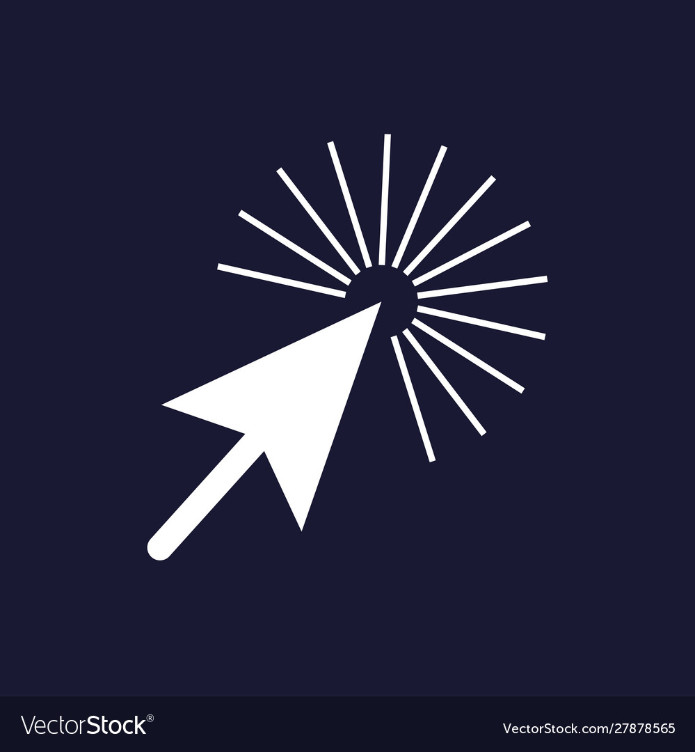Arrow cursor pointing to point vector image Arrow cursor pointing to point