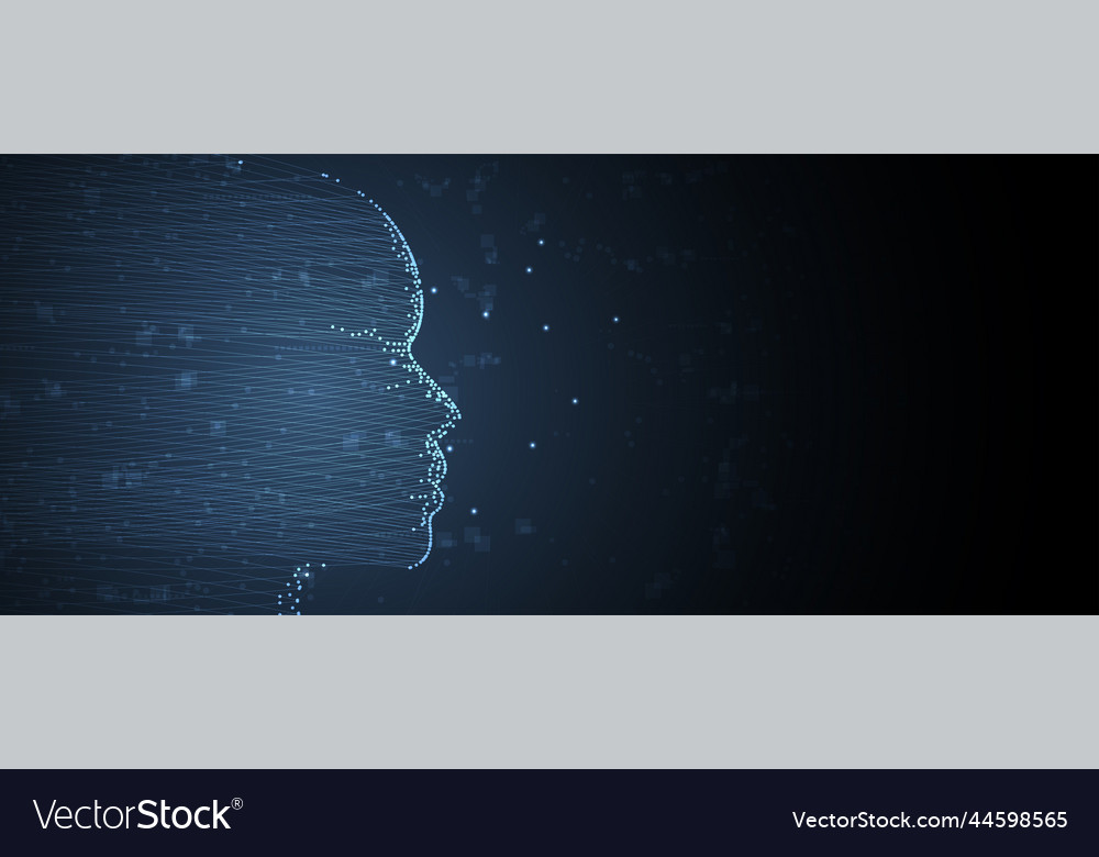 Conceptual technology of artificial intelligence Vector Image Conceptual technology of artificial intelligence