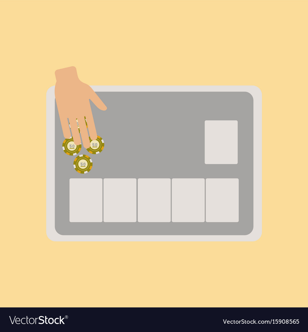 Flat icon on stylish background game table
