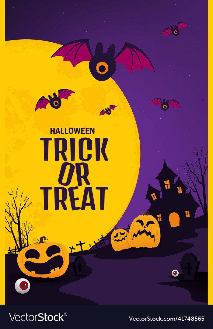 Halloween banner design pumpkins