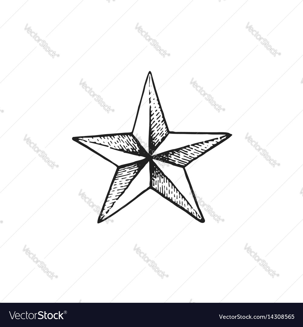 hand drawn star shape