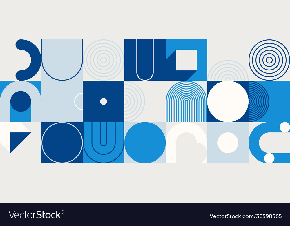 Horizontal abstract pattern design vector image Horizontal abstract pattern design