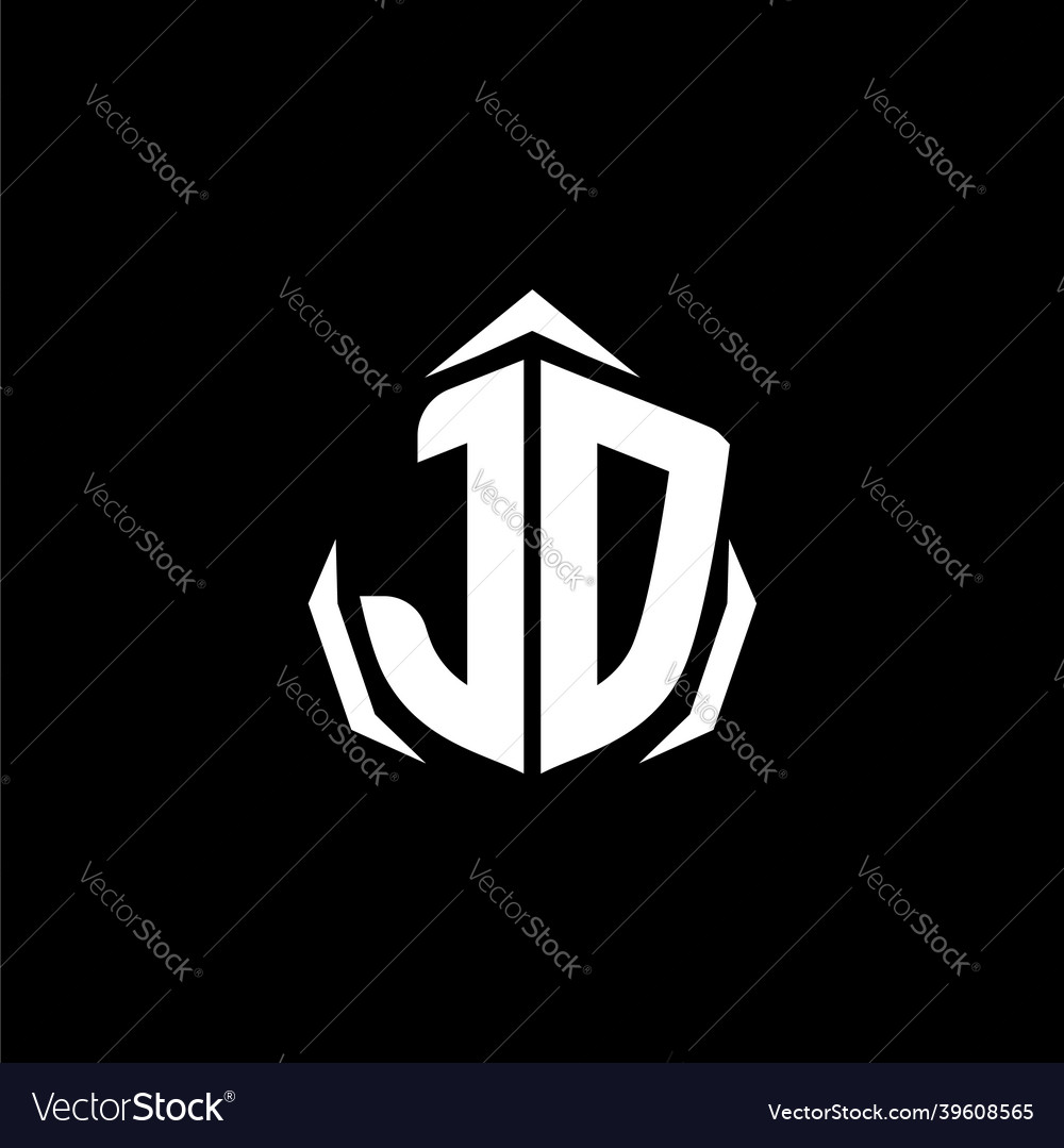 Jo monogram shield shape style