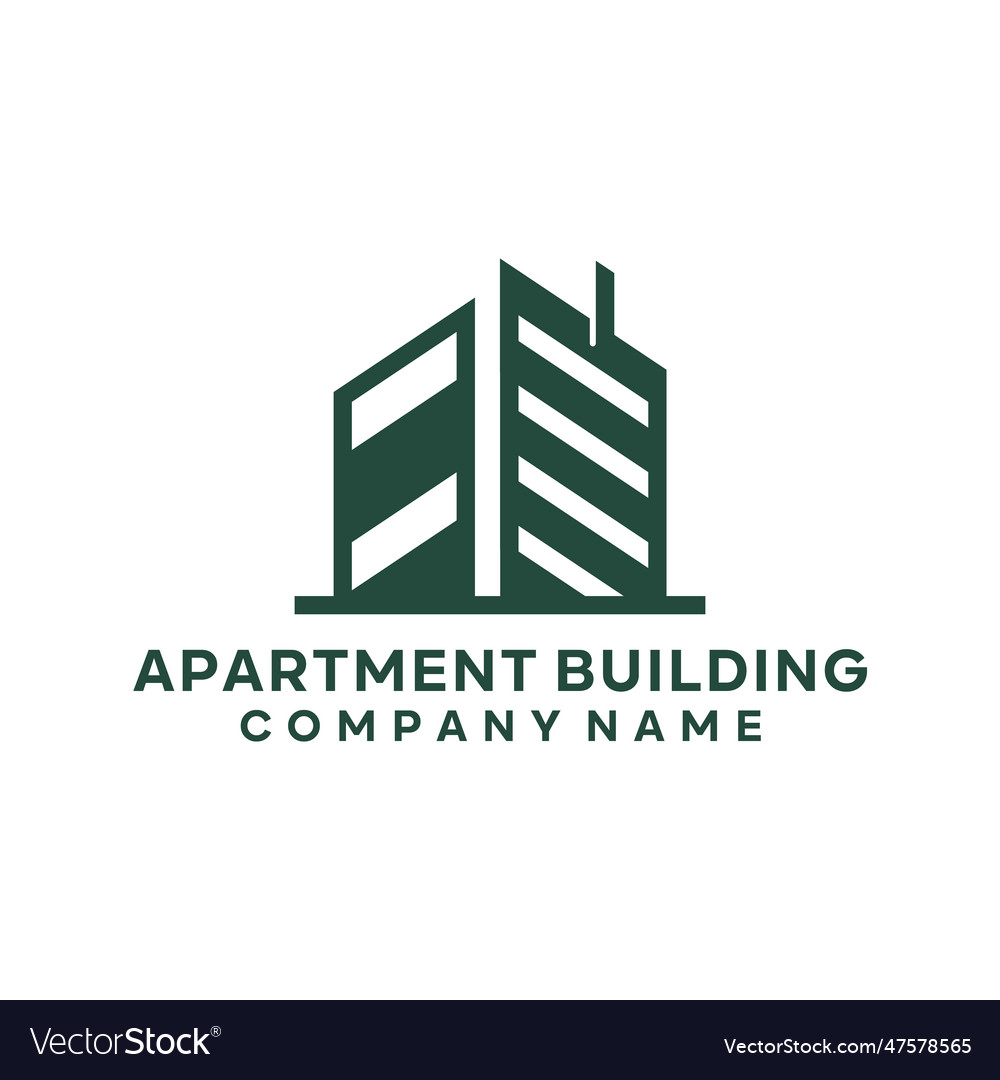 Majestic building architect logo design Royalty Free Vector