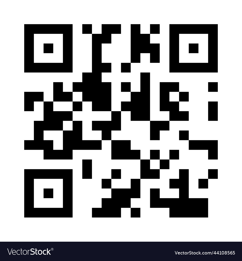 Qr code vector image Qr code