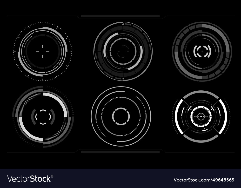 Sci-Fi Circular User Interface Elements