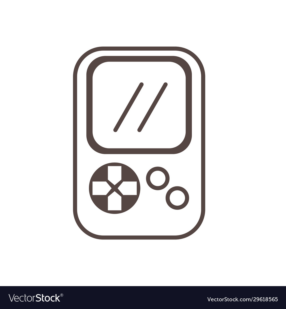 Video Game Child Toy Line Style Icon Royalty Free Vector