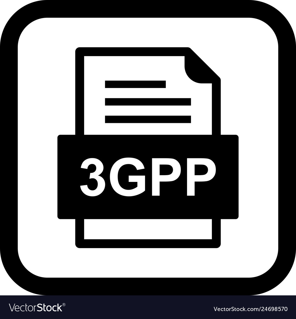 3gpp file document icon
