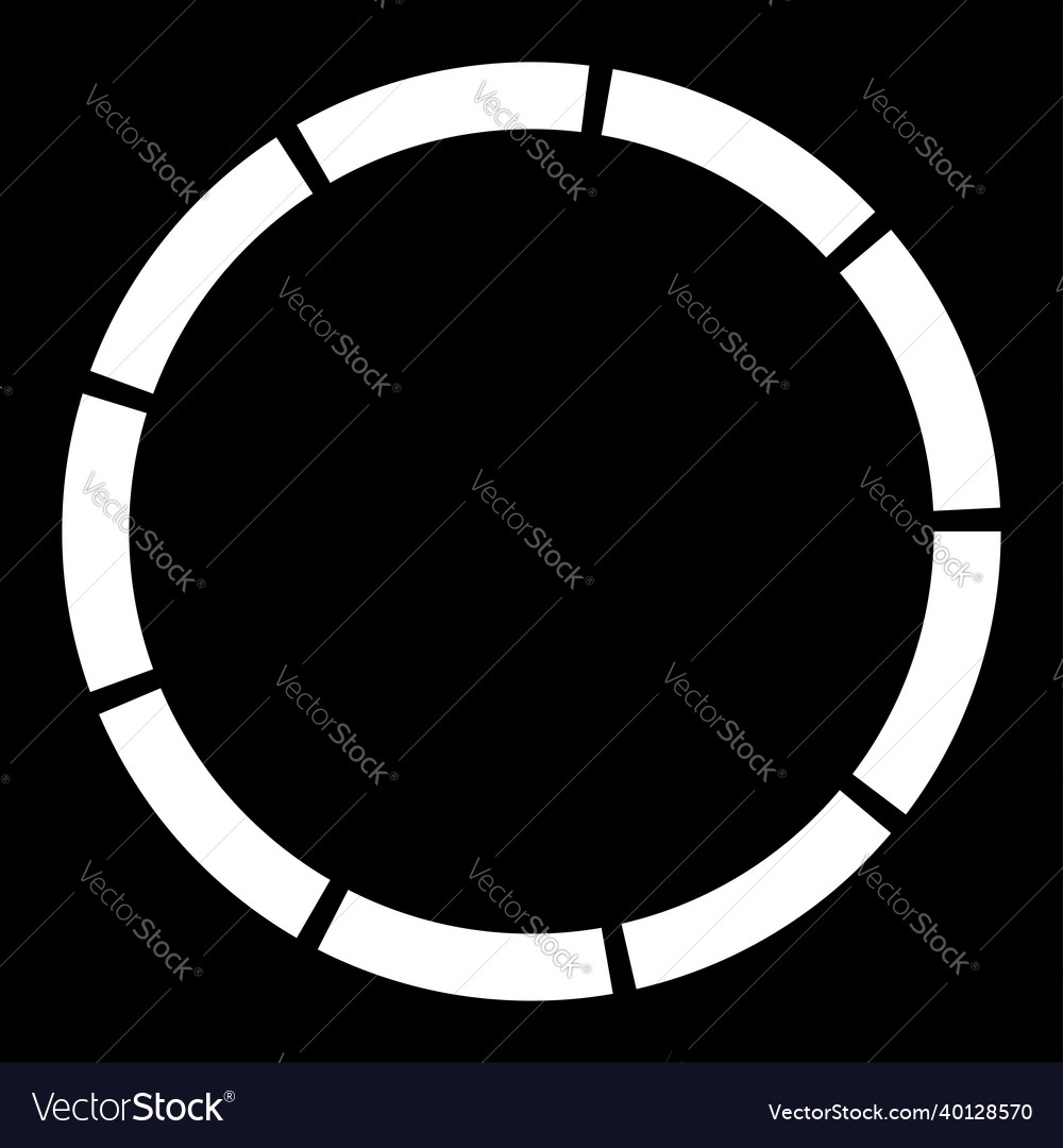 9 part section segmented circle abstract dashed vector image 9 part section segmented circle abstract dashed