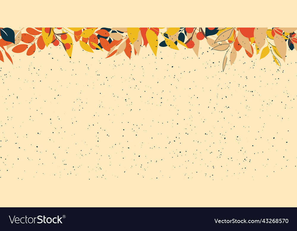 Abstract autumn web background template with many