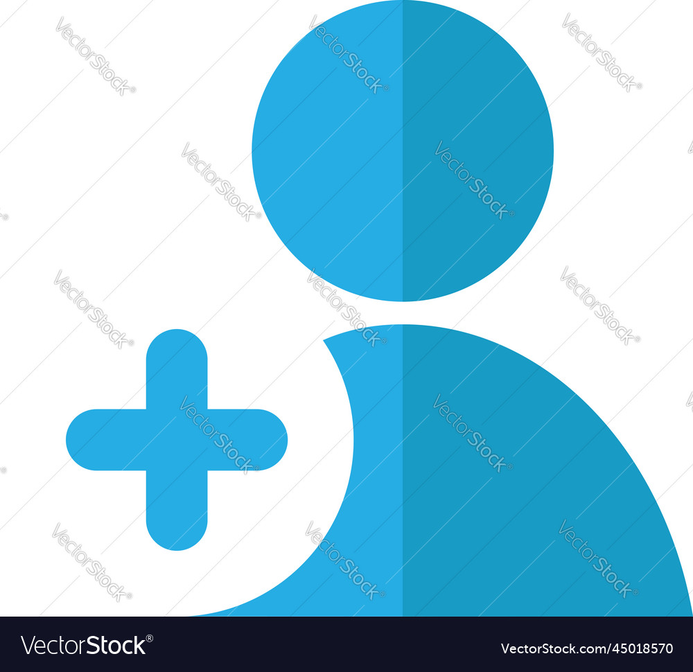 Contact add smartphone app button icon vector image Contact add smartphone app button icon