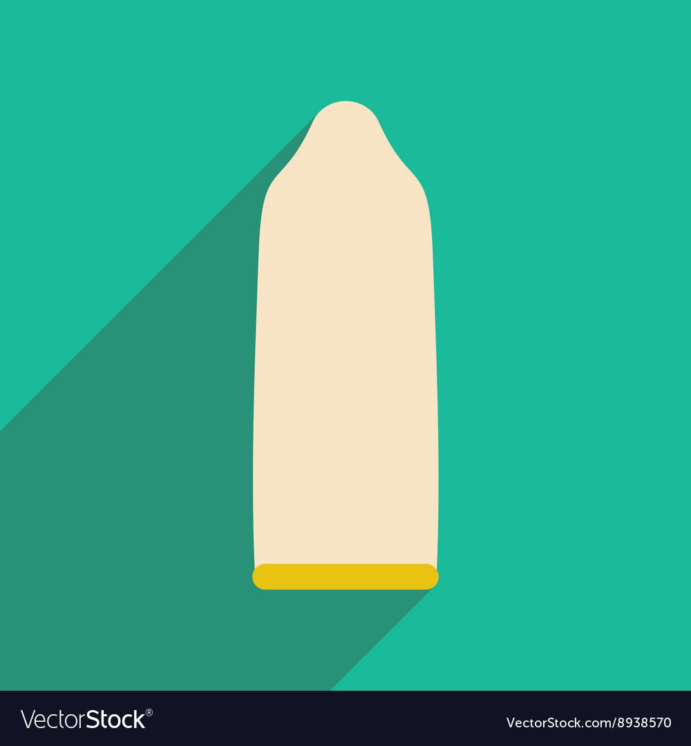 Flat with shadow icon and mobile application