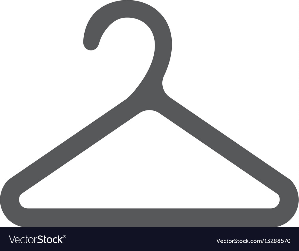 Hanger icon flat design style