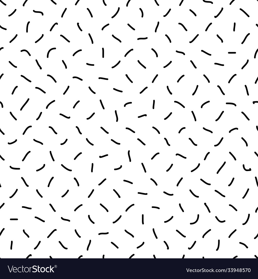 Irregular ink dashes handdrawn seamless pattern