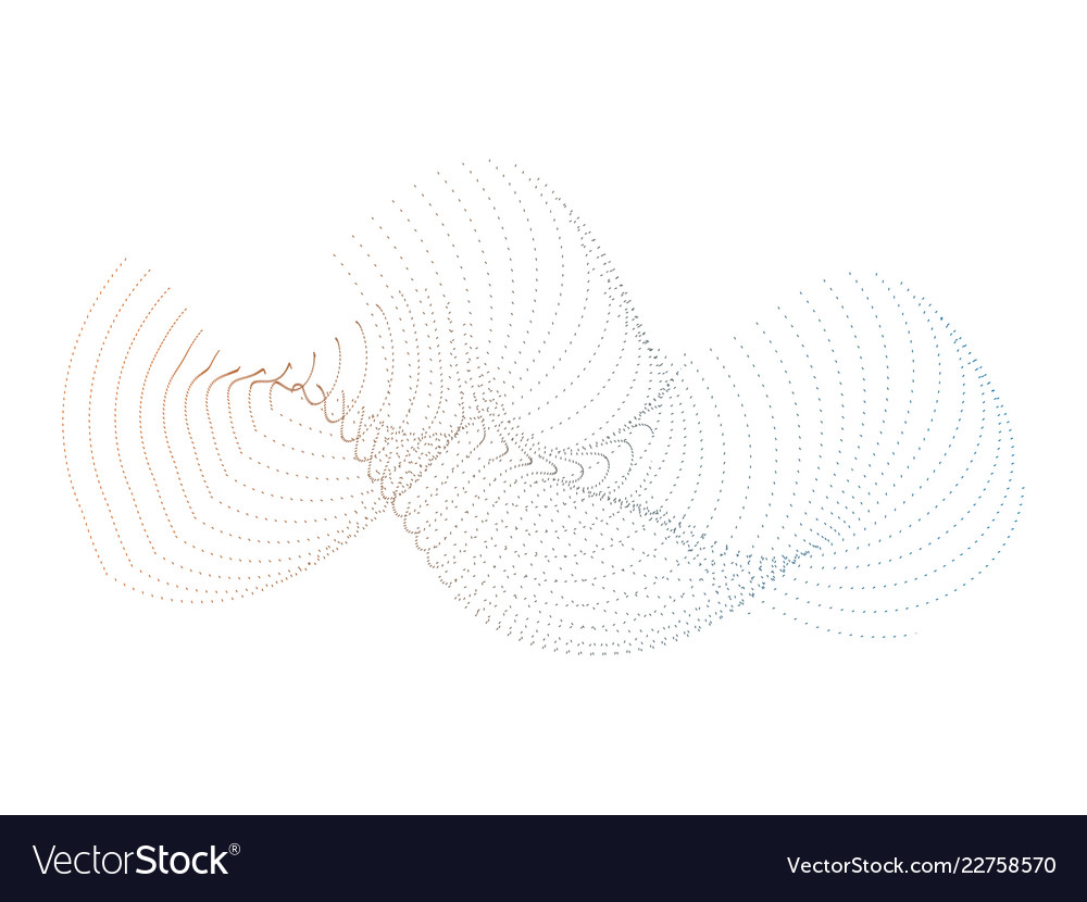 Particles line abstract background