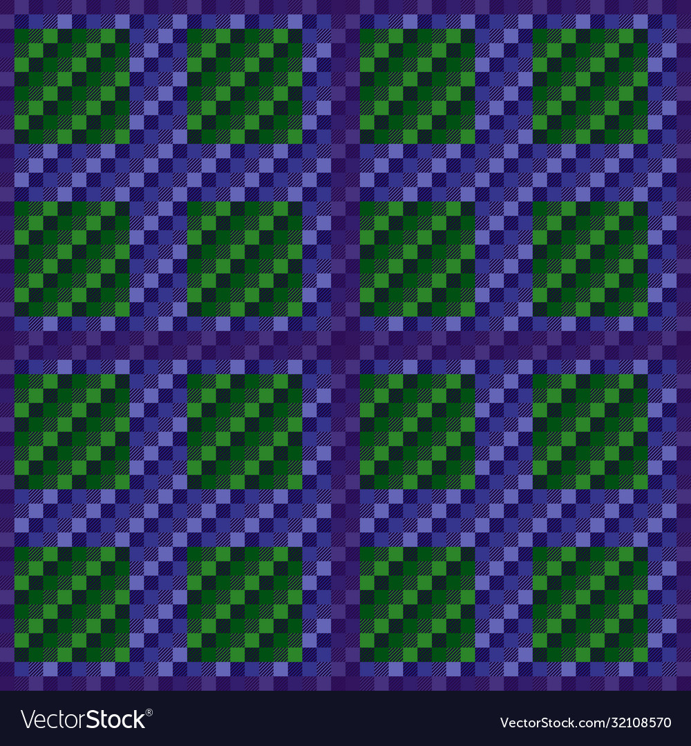 Rectangular seamless pattern in green and violet vector image Rectangular seamless pattern in green and violet