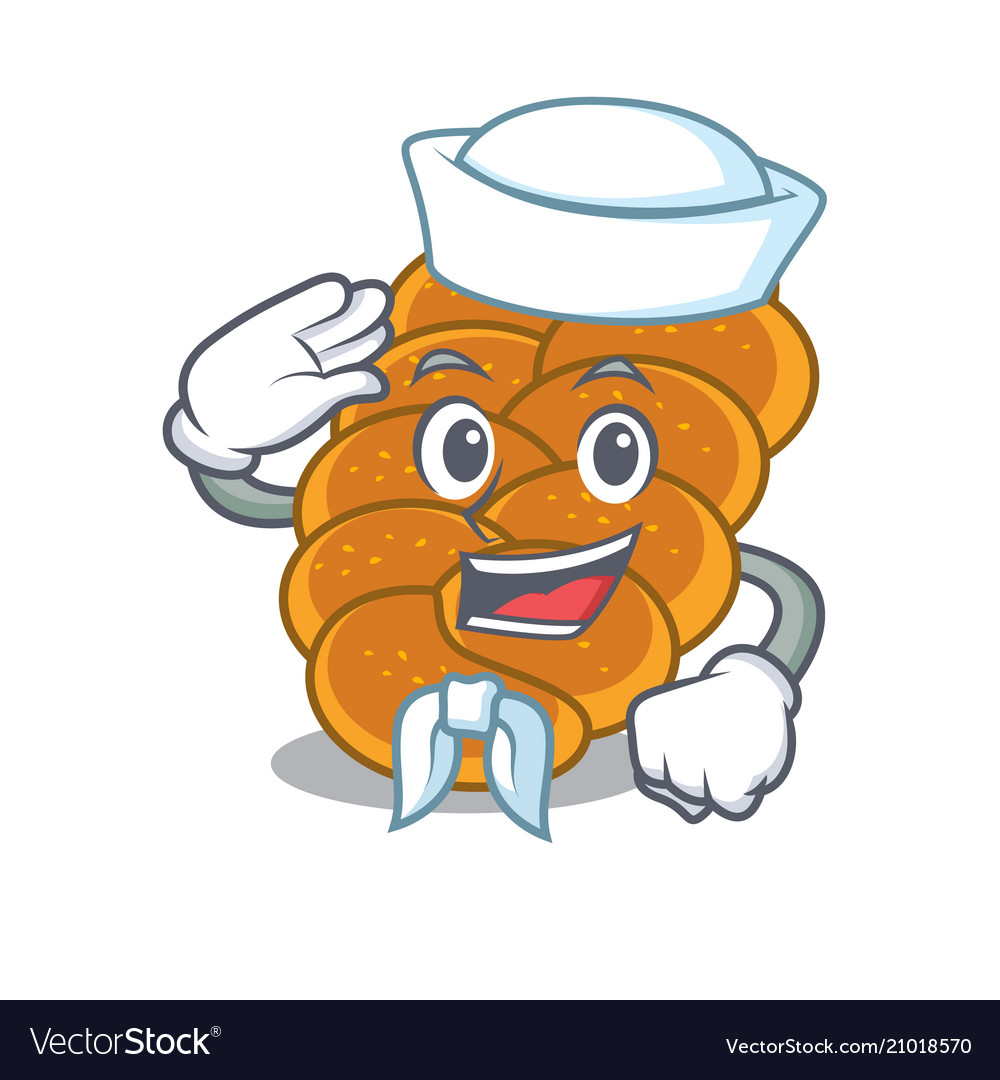 Sailor challah Charakter Cartoon Stil