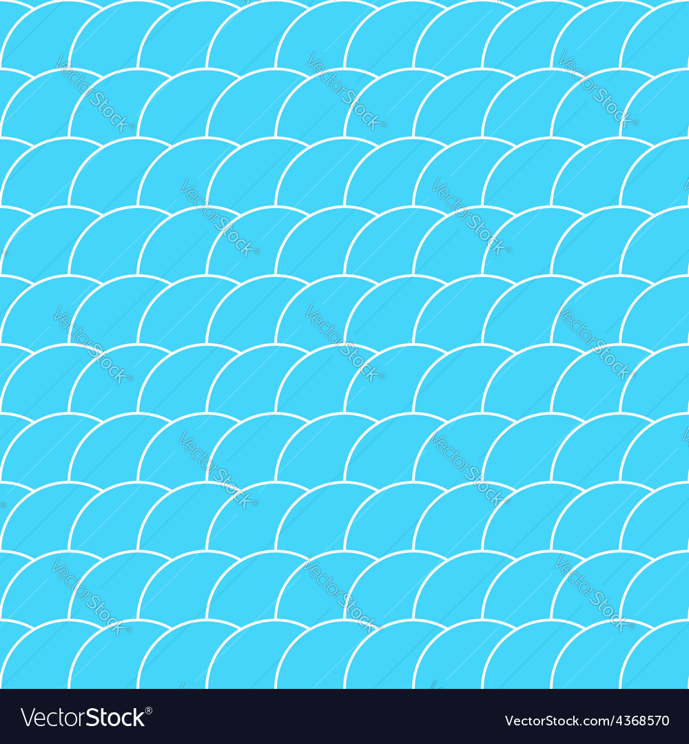 Seamless pattern with blue scales