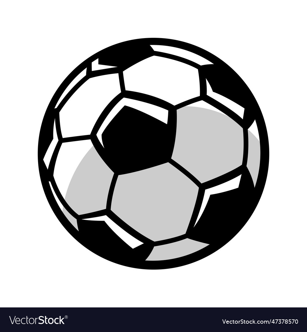 Soccer ball football club symbol vector image Soccer ball football club symbol