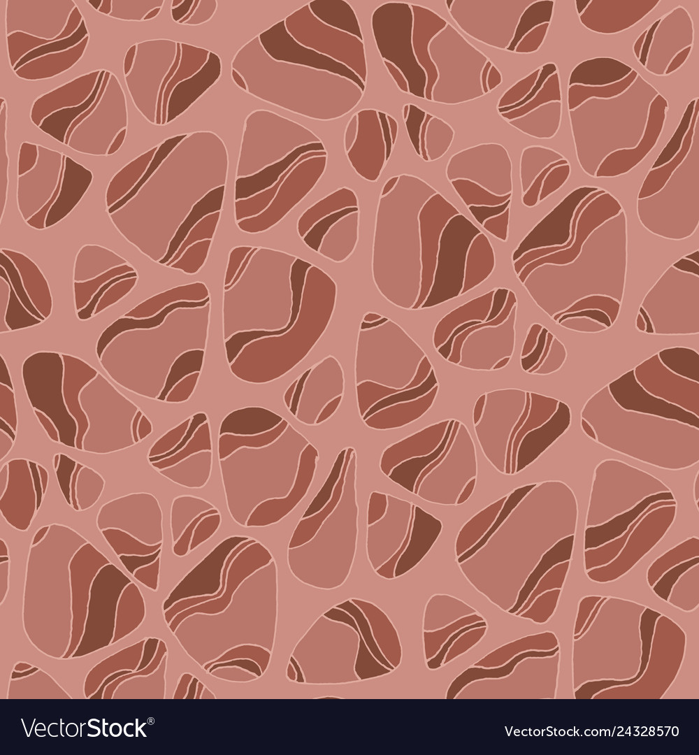 Tile element for surface design in red soil colors vector image Tile element for surface design in red soil colors