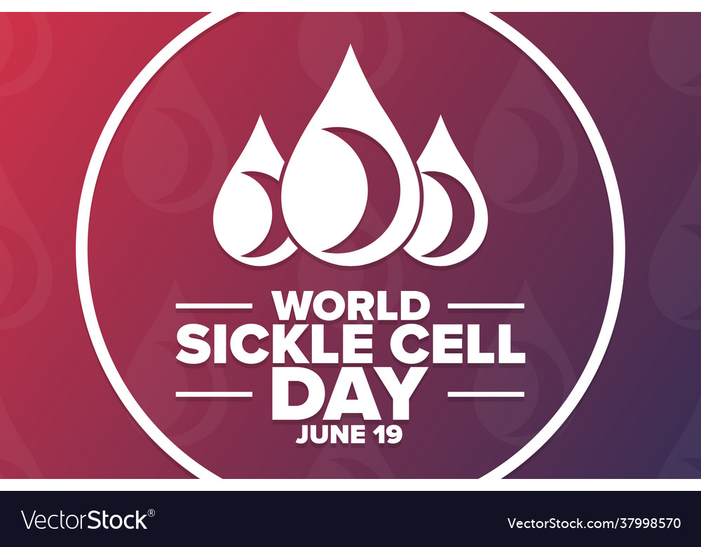 World sickle cell day june 19 holiday concept