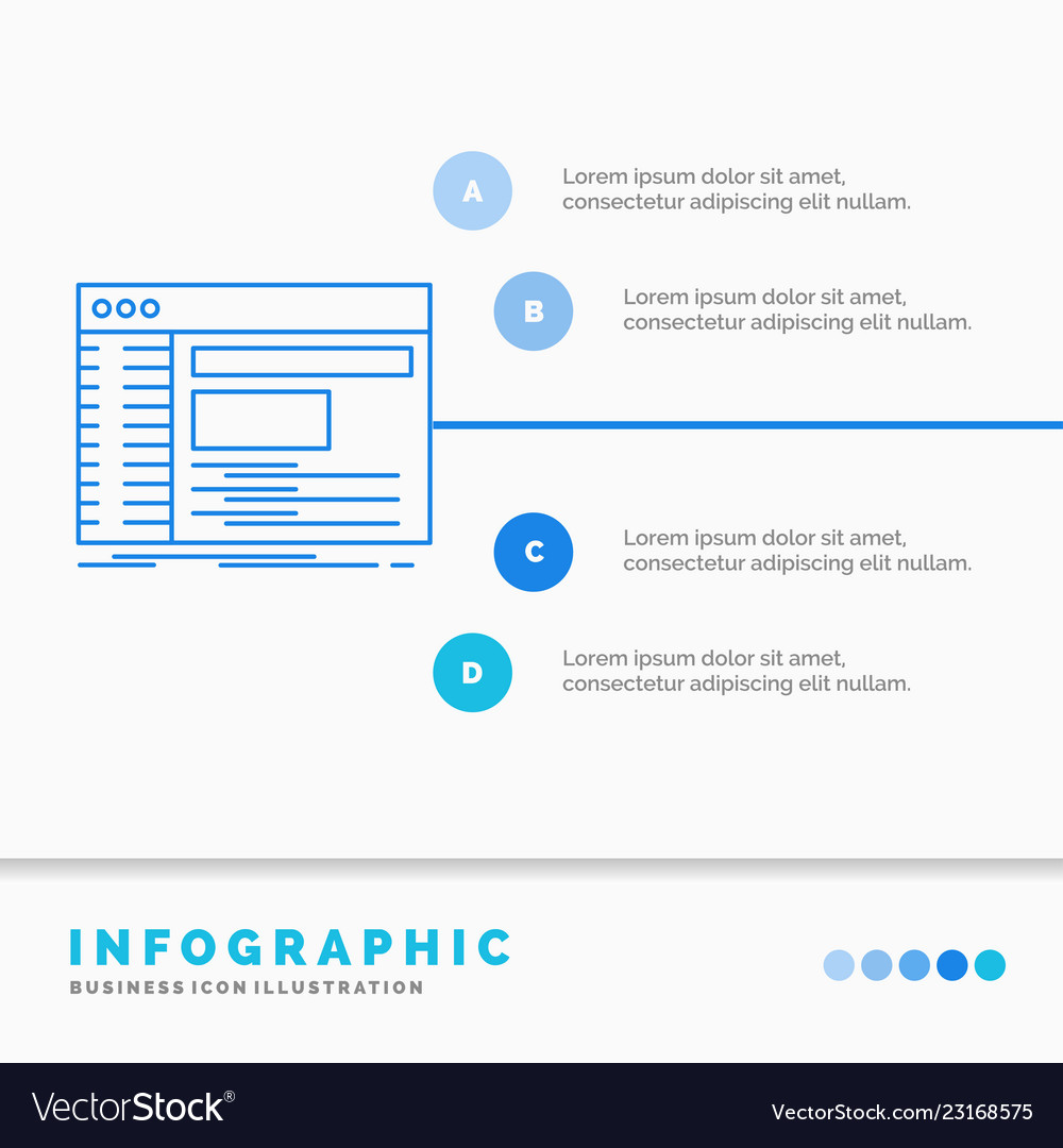 Admin console panel root software infographics vector image Admin console panel root software infographics