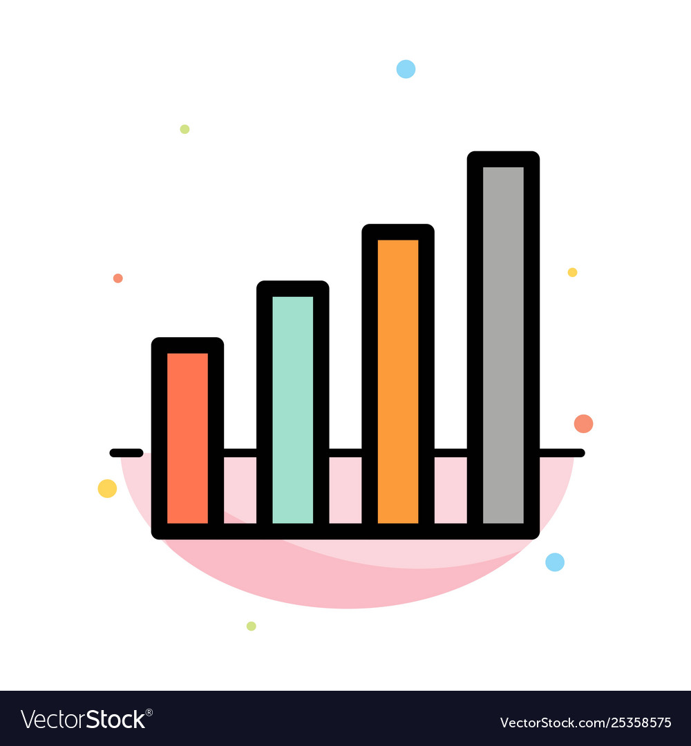 Analytic interface signal user abstract flat Vector Image