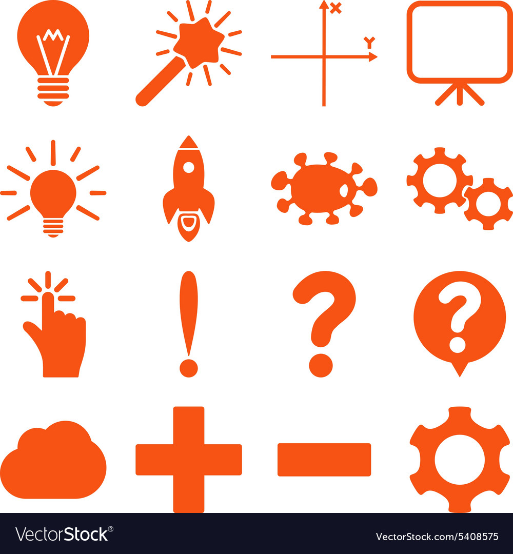 Basic science and knowledge icons