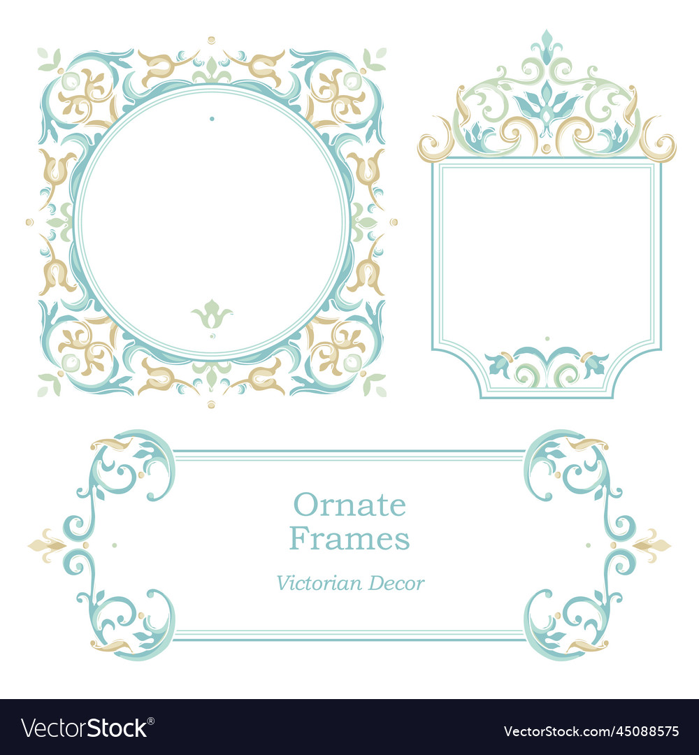 Decorative frame in victorian style