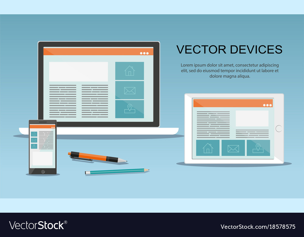 Devices responsive web design