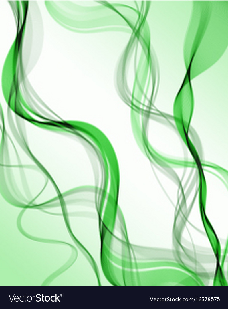 Fluid Green Wave Pattern