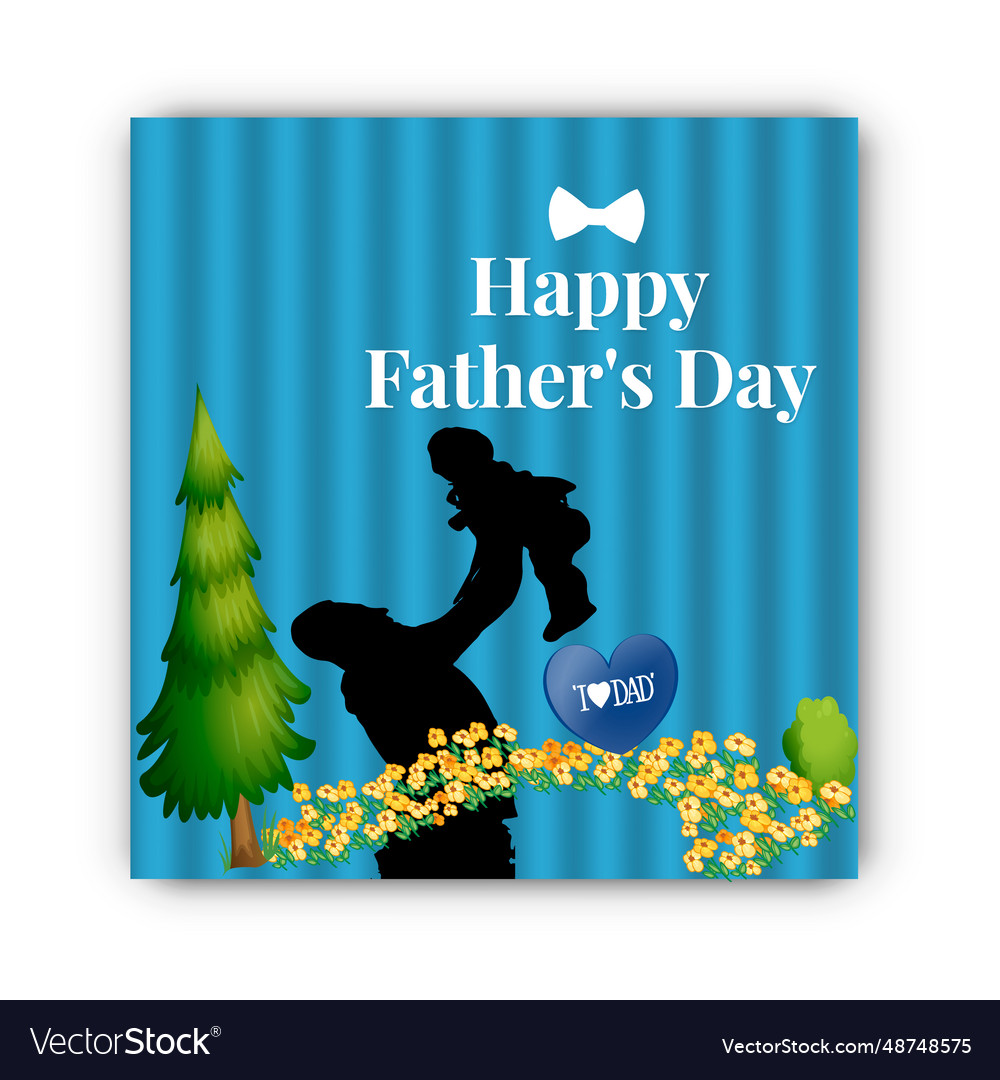 Free happy fathers day Royalty Free Vector Image