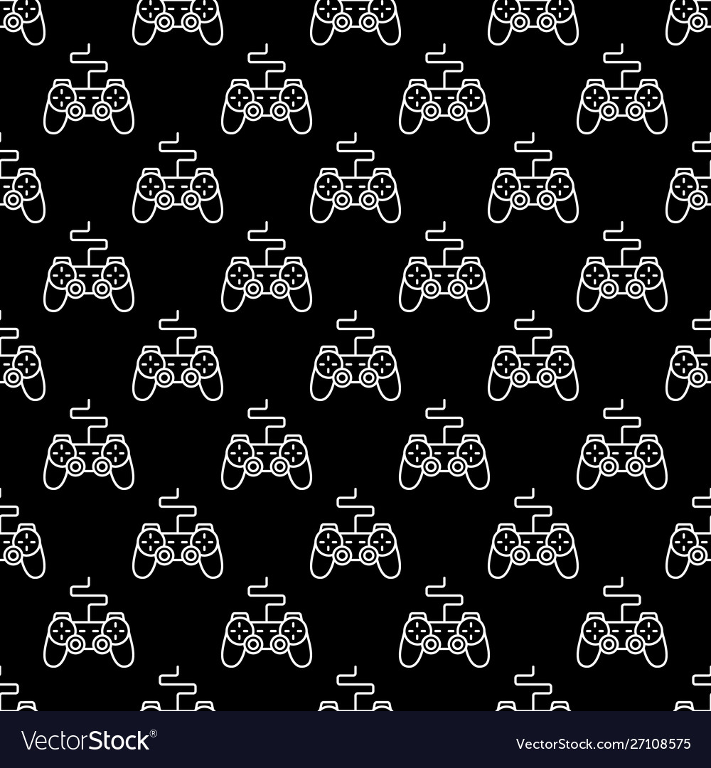 Game controller or gamepad concept seamless Vector Image Game controller or gamepad concept seamless