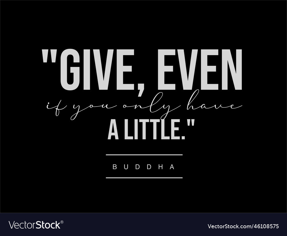 Give even if you only have a little typography