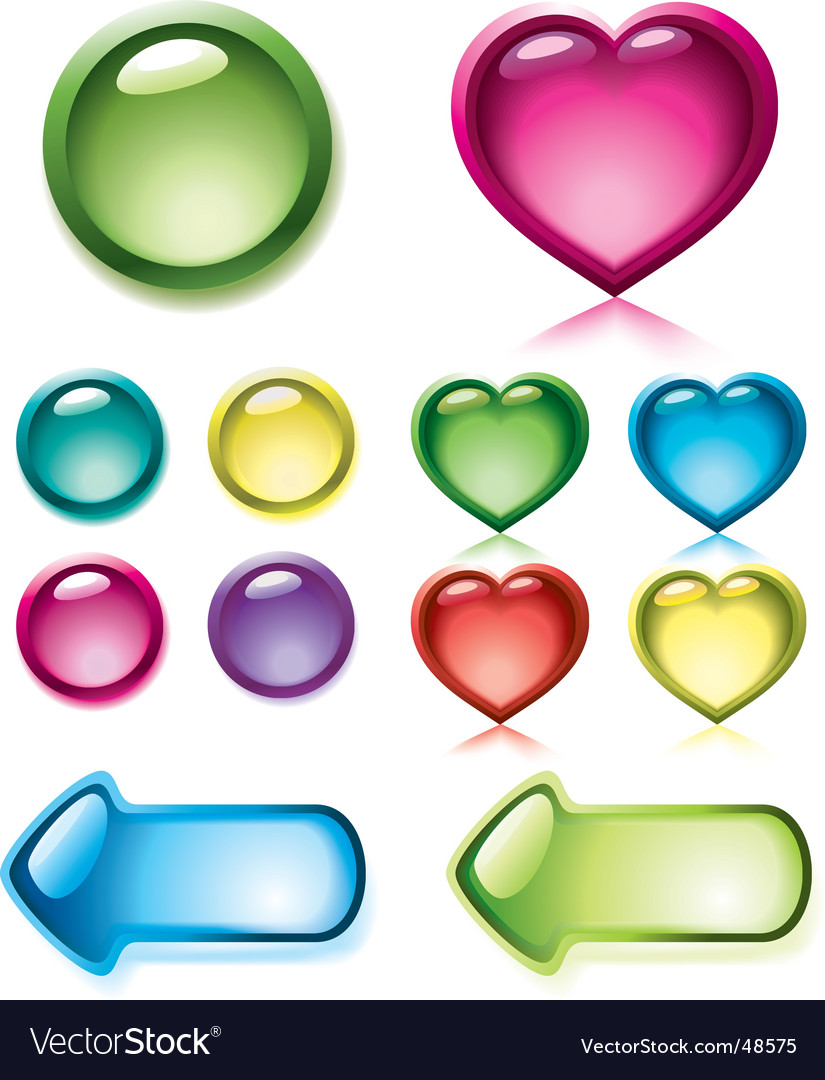 Glossy Button Collection