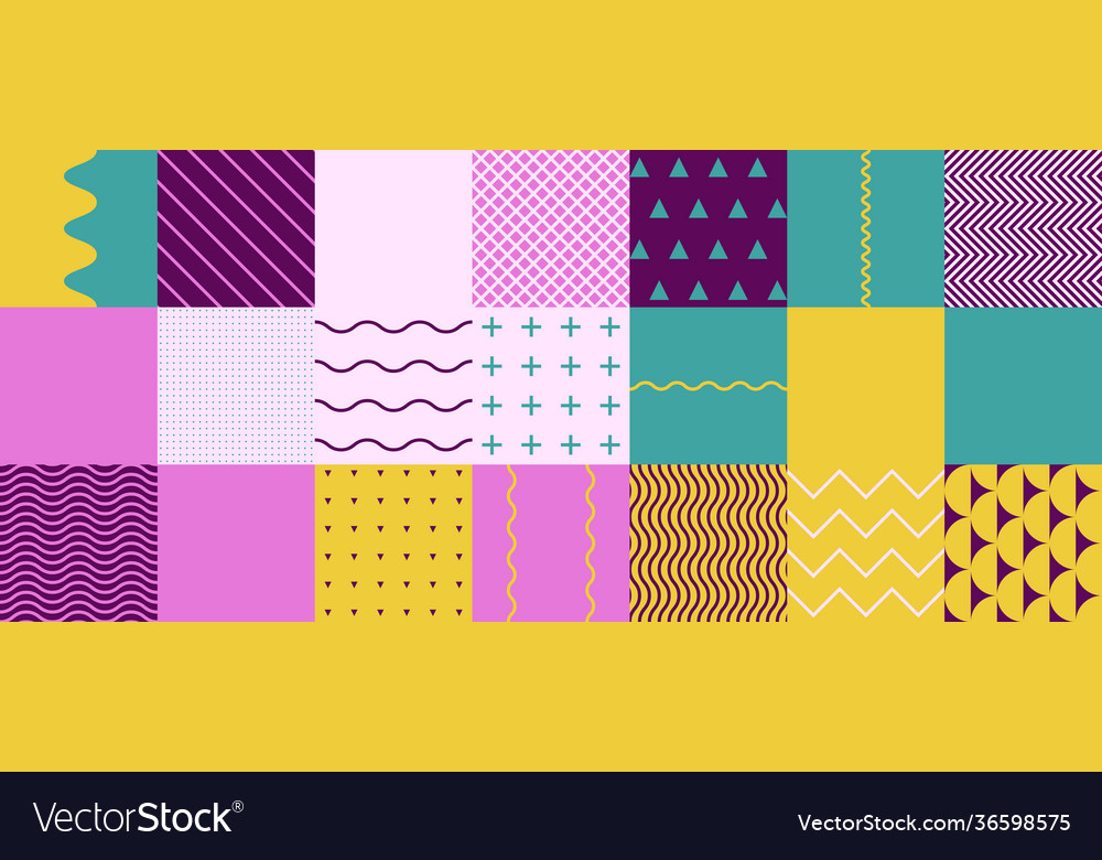 Horizontal abstract pattern design vector image Horizontal abstract pattern design