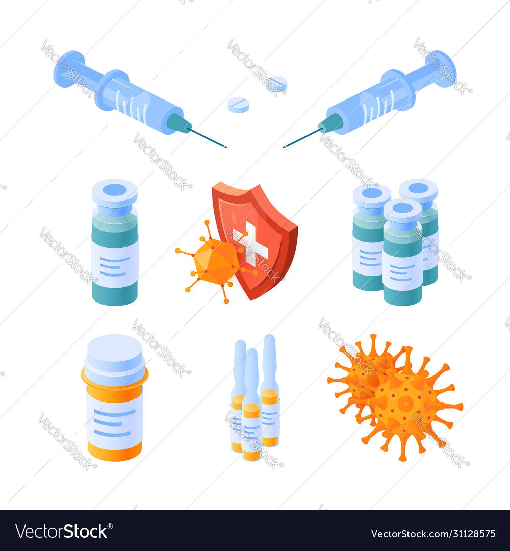 Immune system icon in isometric view Vector Image Immune system icon in isometric view