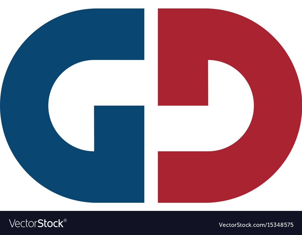 letter-gd-logo-design-royalty-free-vector-image