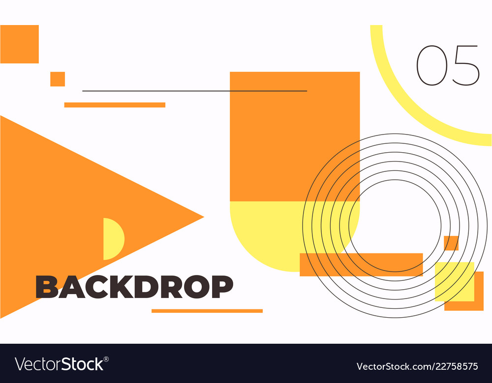 Minimal Geometric Web Banner Design Royalty Free Vector