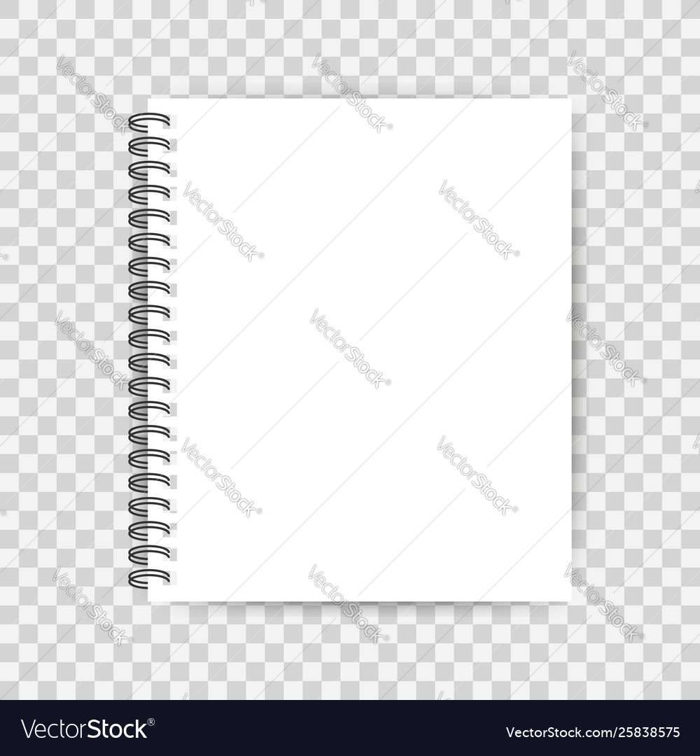 Notebook mockup with place for your image text