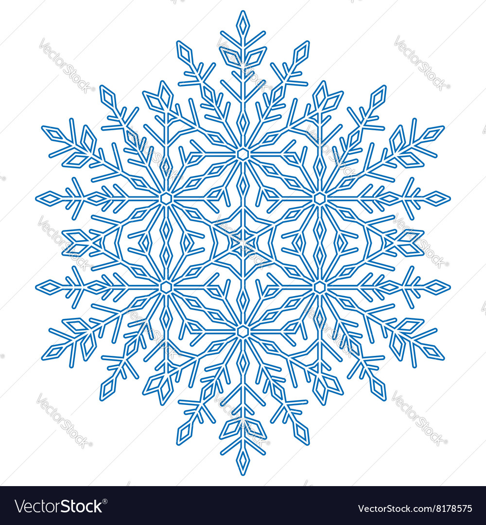 Pretty round snowflake