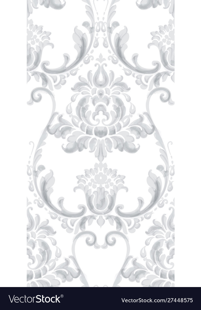 Rococo texture pattern vector image Rococo texture pattern