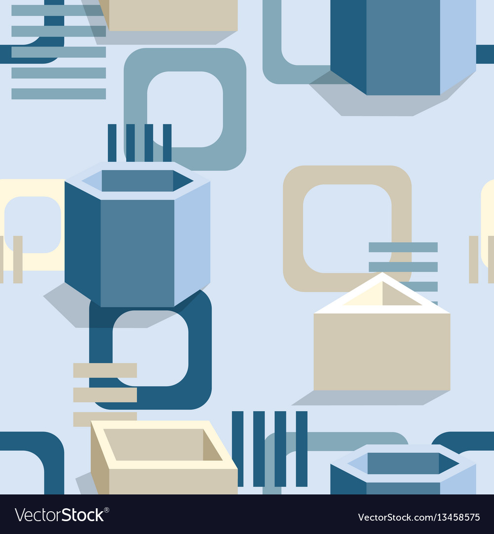 Seamless pattern with squares