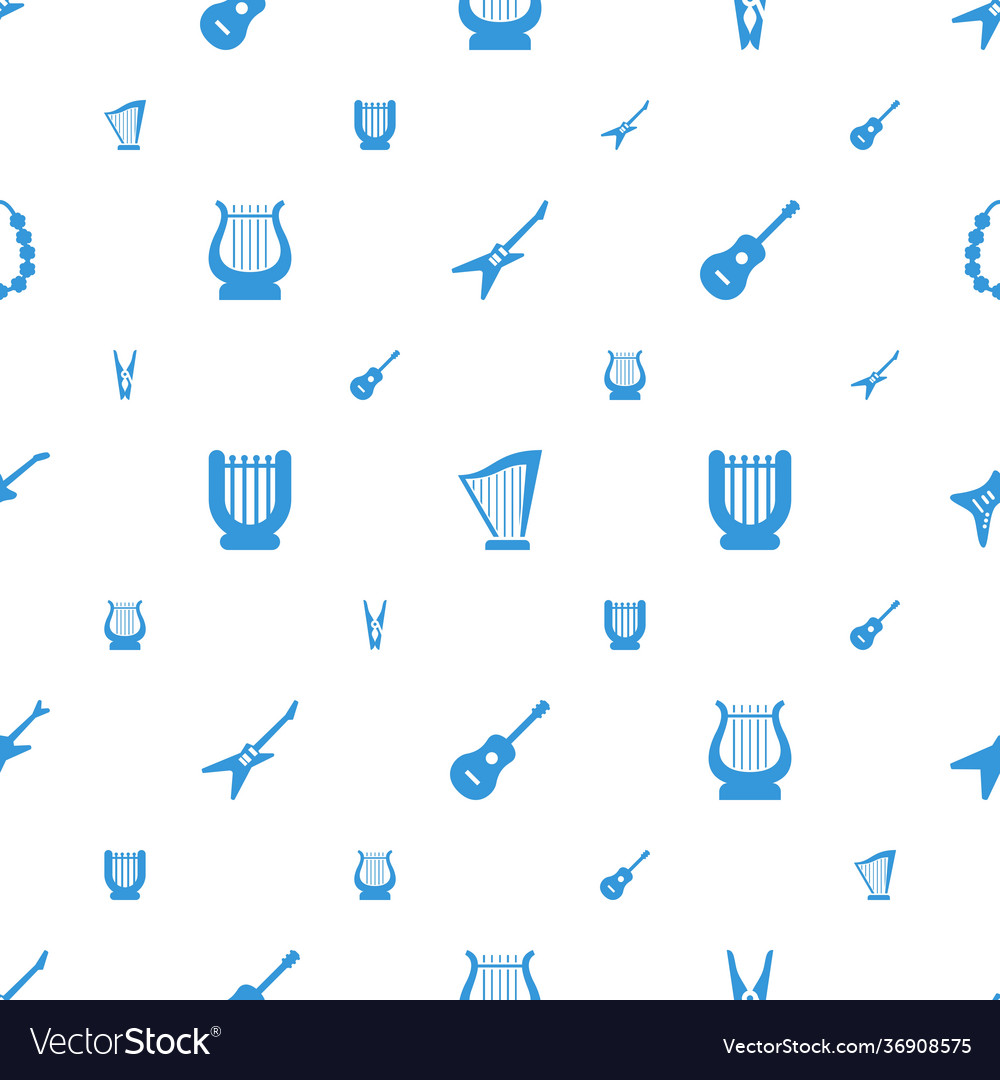 String icons pattern seamless white background vector image String icons pattern seamless white background