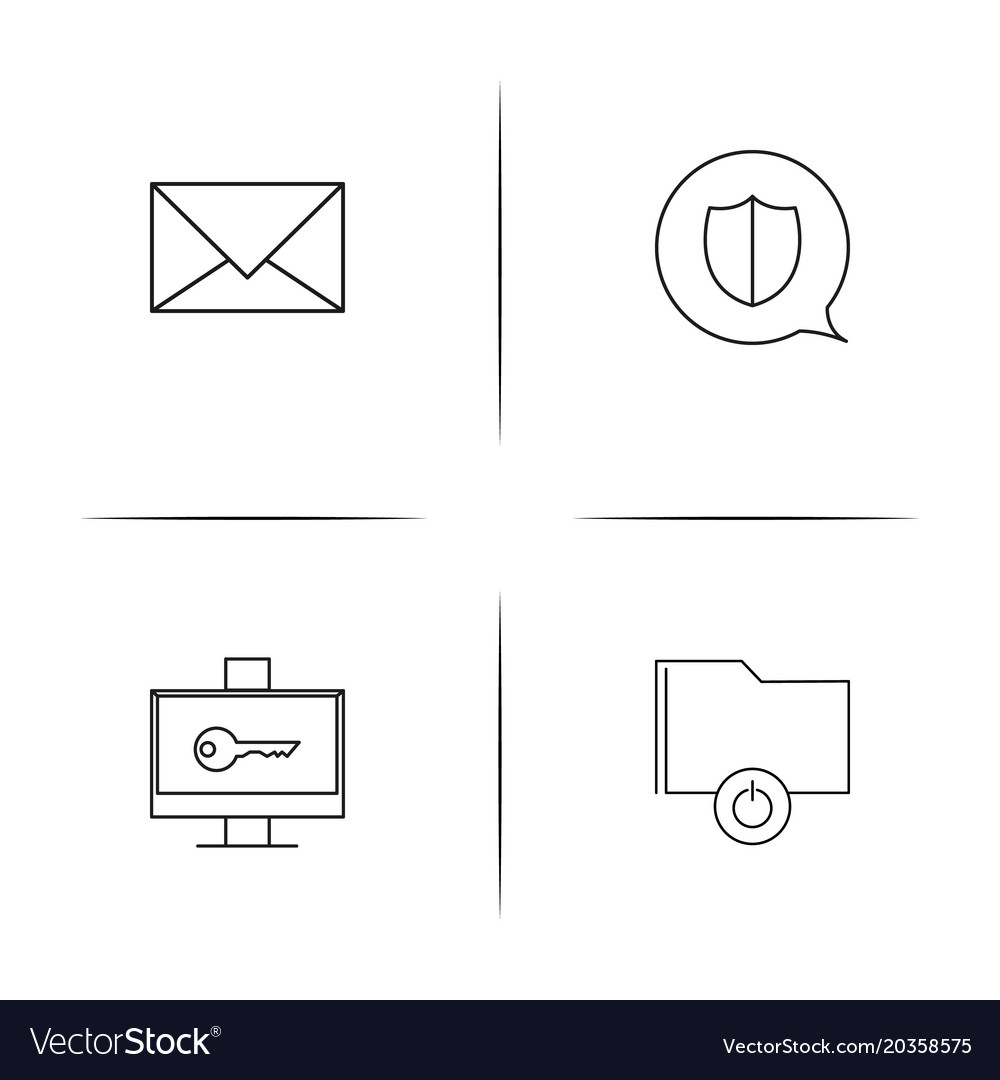 Web und Text einfache lineare Icon setsimple Umriss