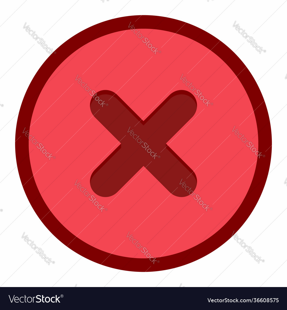 Wrong marks cross rejected disapproved vector image Wrong marks cross rejected disapproved