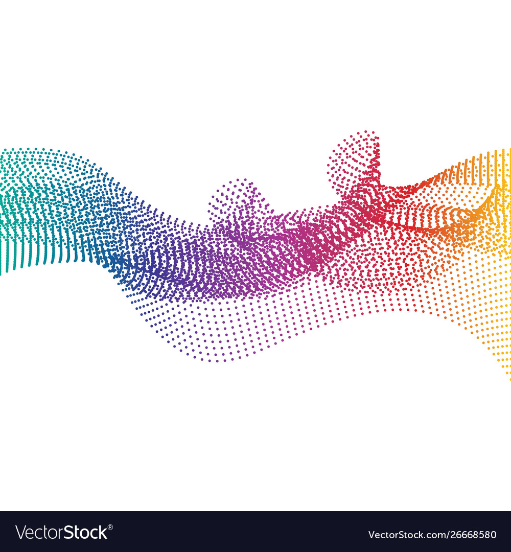 Abstract smooth color wave vector image Abstract smooth color wave
