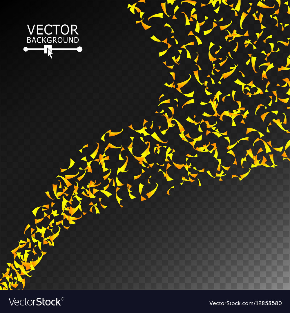 Confetti Falling Bright Explosion Isolated Vector Image