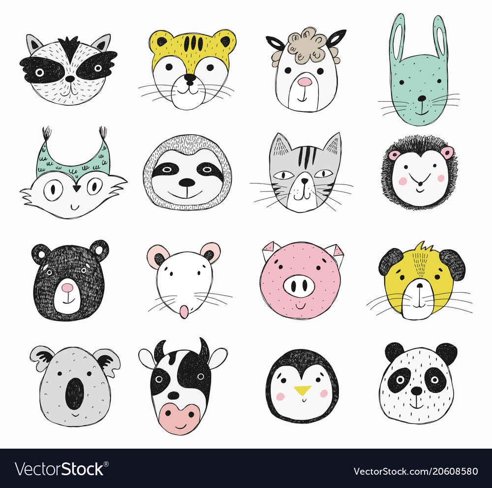 Cute for card print on Royalty Free Vector Image