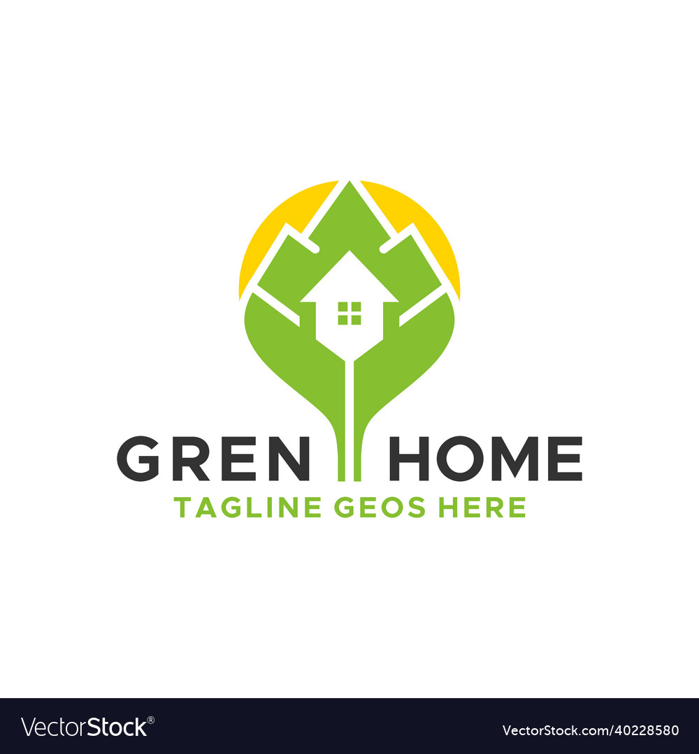 Green house inspiration logo design